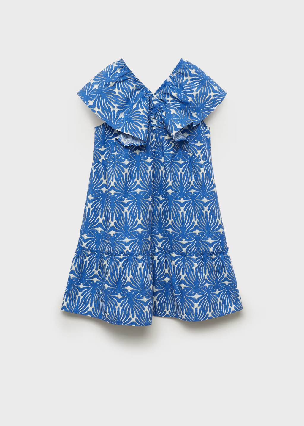 Printed dress with ruffled sleeves 4 Printed dress with ruffled sleeves