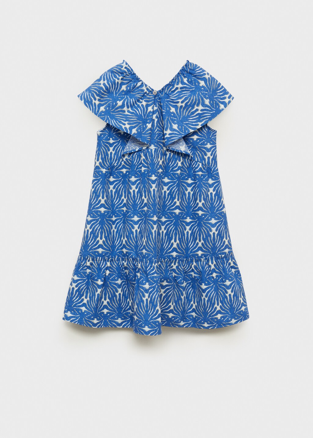 Printed dress with ruffled sleeves 6 Printed dress with ruffled sleeves