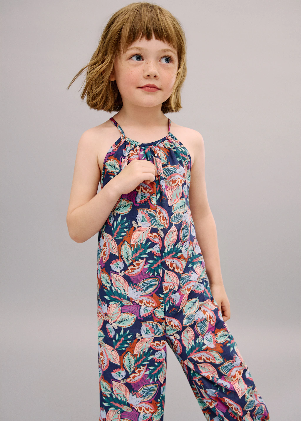 Floral print jumpsuit