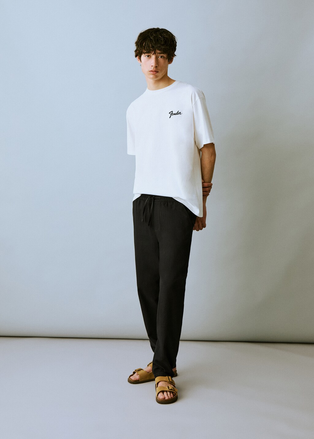 Linen jogger pants