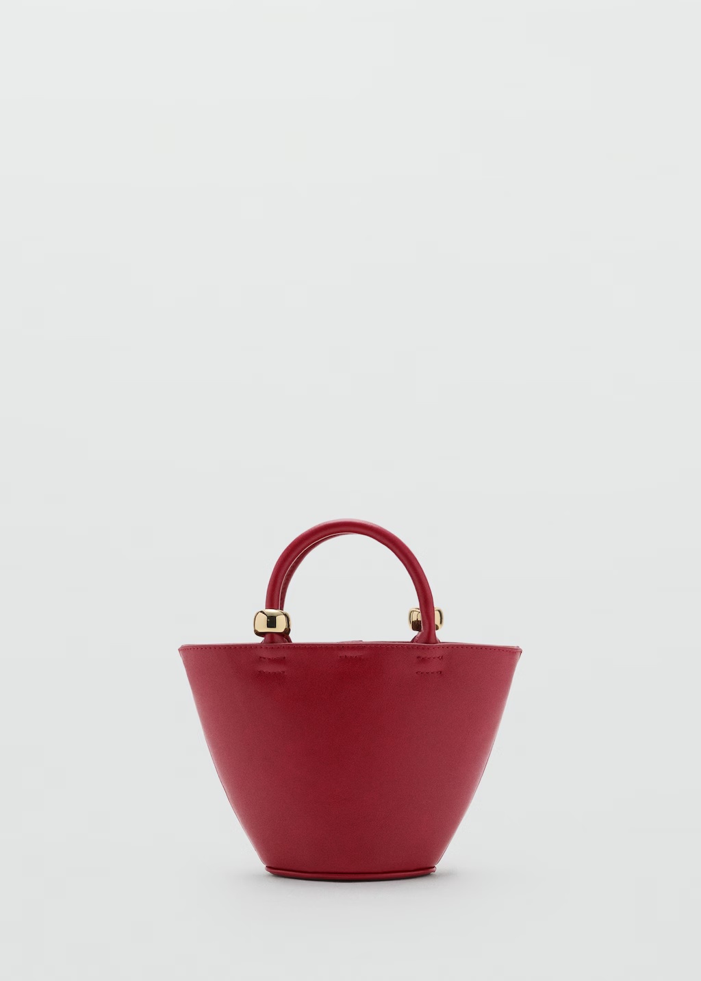 Mini shopper bag with metallic detail
