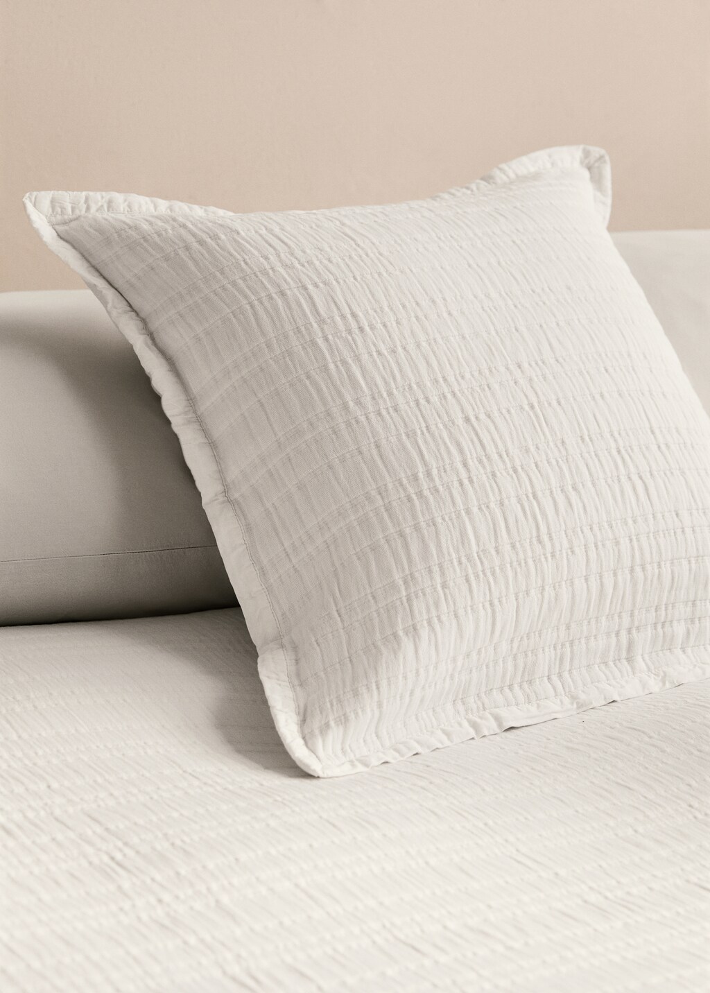 Cotton jacquard striped cushion cover 50x50 cm