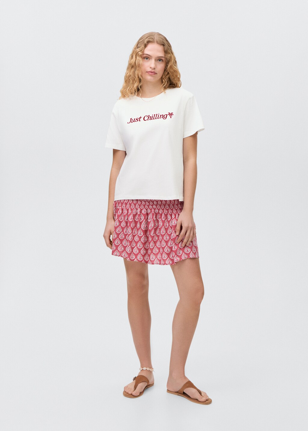 Flocked t-shirt with message 3 Flocked t-shirt with message