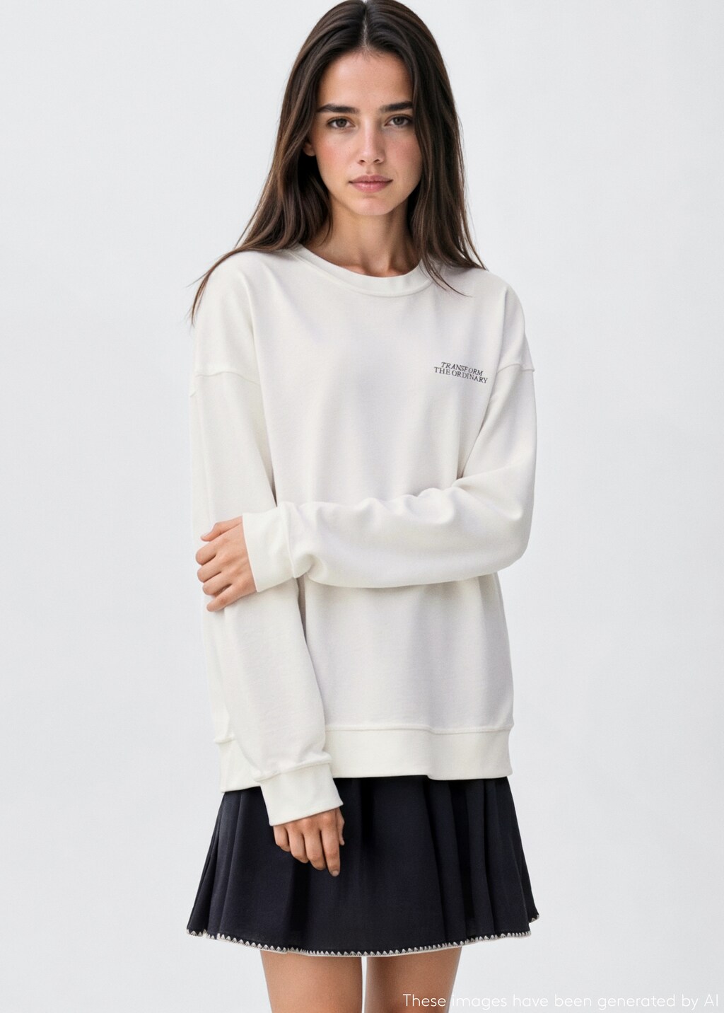 Butterfly-print sweatshirt