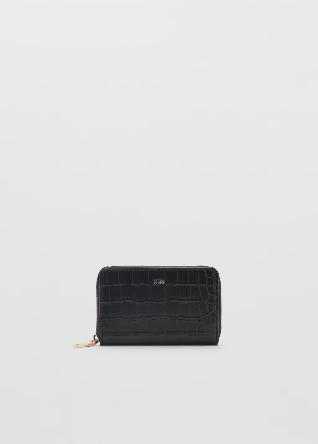 Coco leather effect wallet