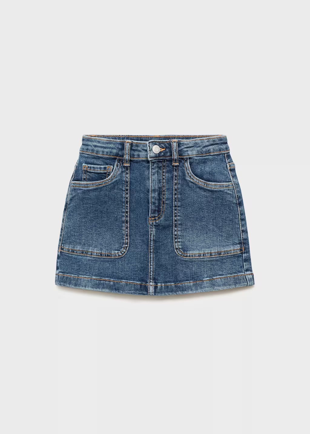 Denim cotton skirt