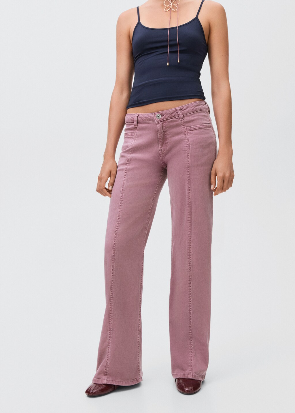 Straight jeans with stars