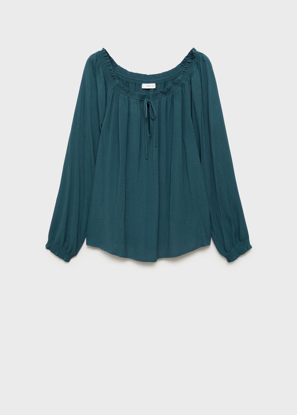 Ruched neck blouse