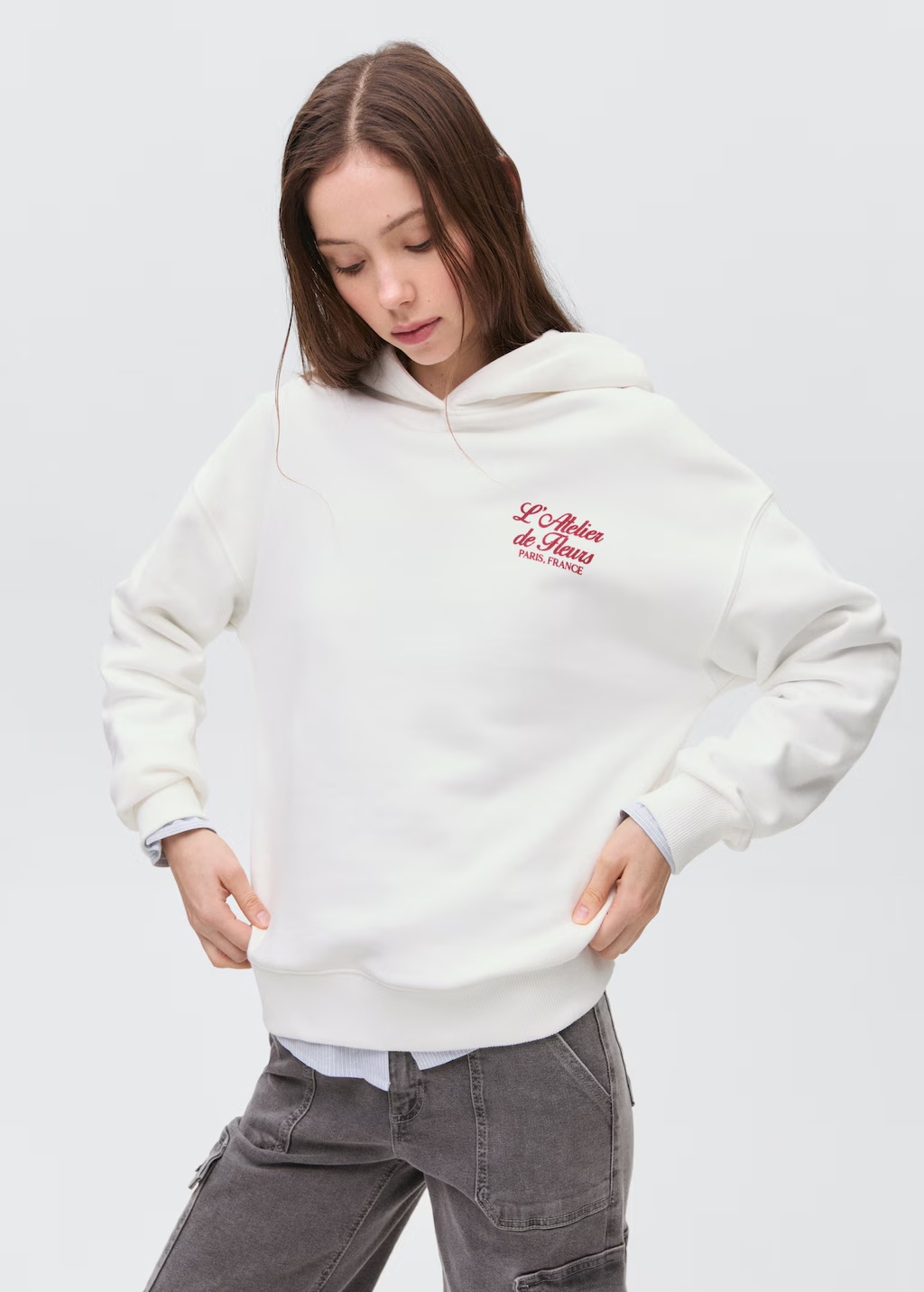 Message zipped hoodie