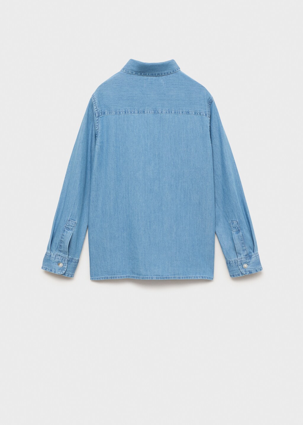 Denim shirt with polo collar 7 Denim shirt with polo collar