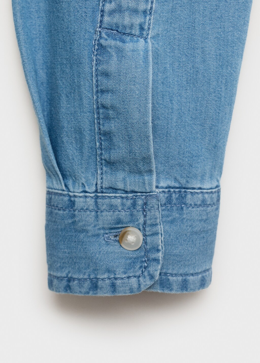 Denim shirt with polo collar 8 Denim shirt with polo collar