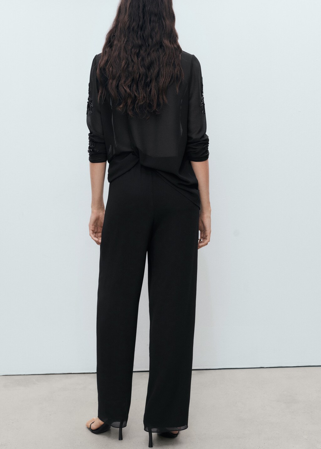Rhinestone-embroidered pants 4 Rhinestone-embroidered pants