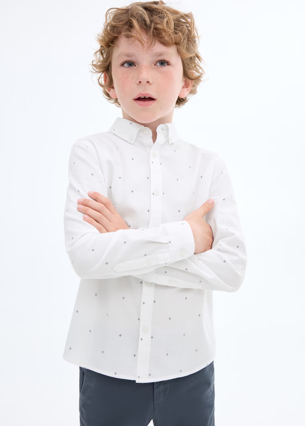 Printed Oxford shirt