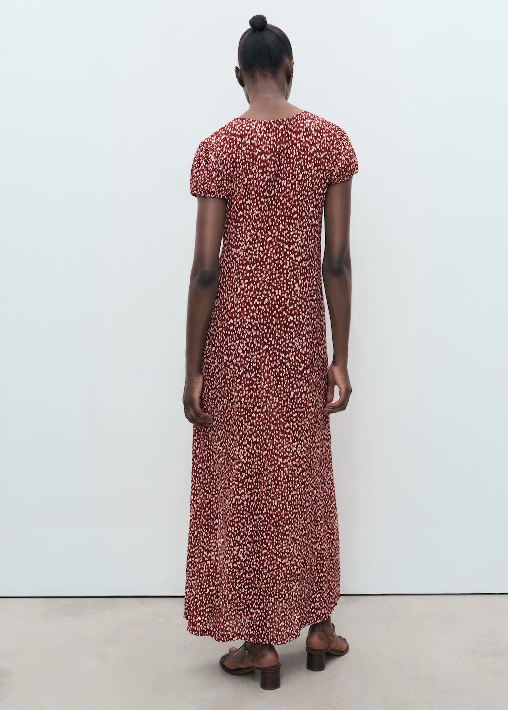 Printed dress with side opening 4 Printed dress with side opening