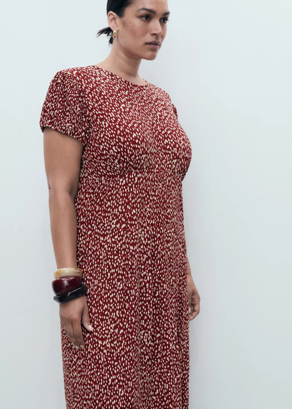 Printed dress with side opening 8 Printed dress with side opening