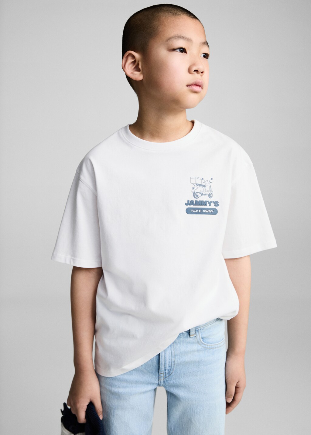 Short-sleeved cotton t-shirt