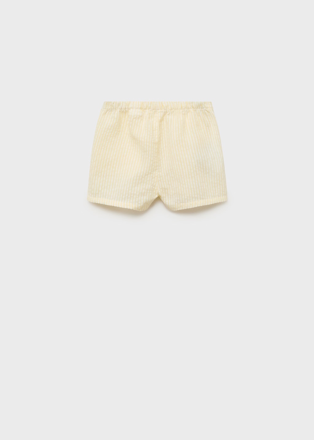 Striped textured shorts
