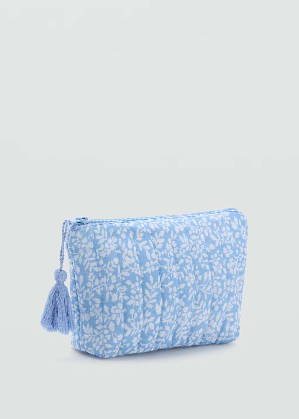 Quilted printed toiletry bag
