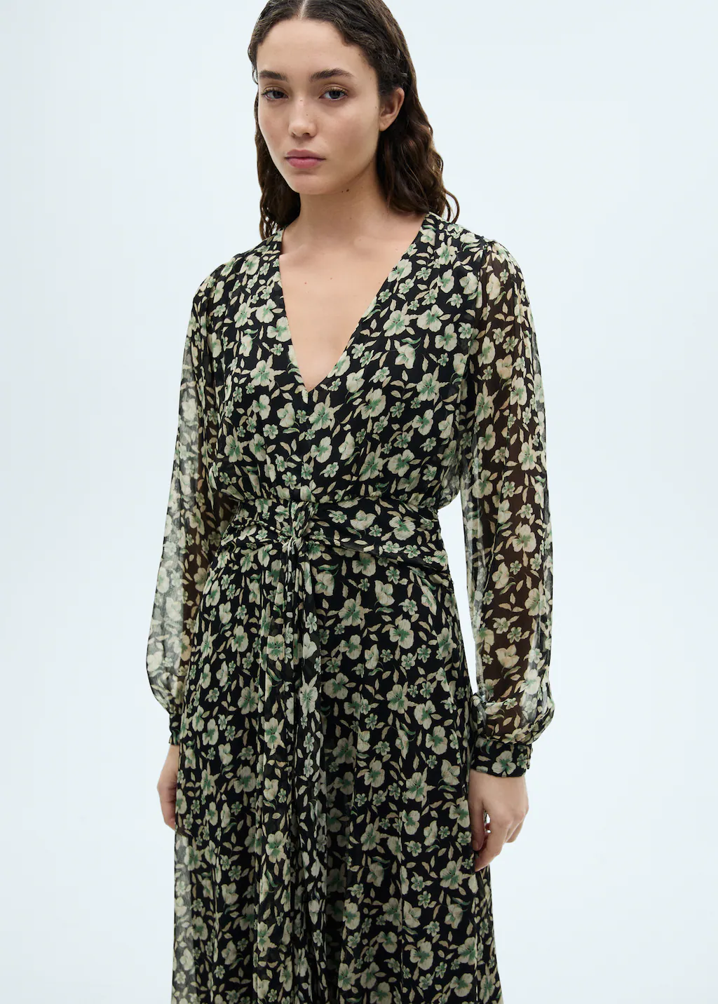 Floral chiffon dress