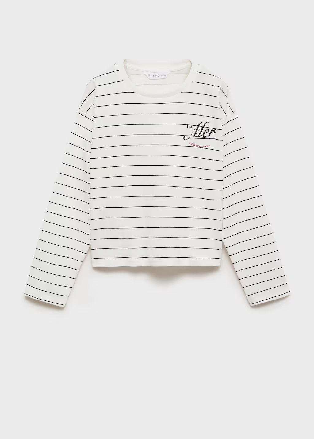Printed cotton-blend t-shirt