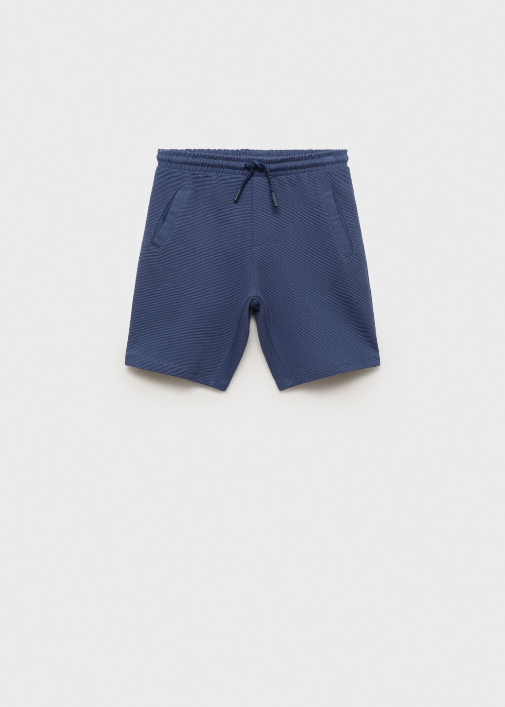 Elastic waist Bermuda shorts