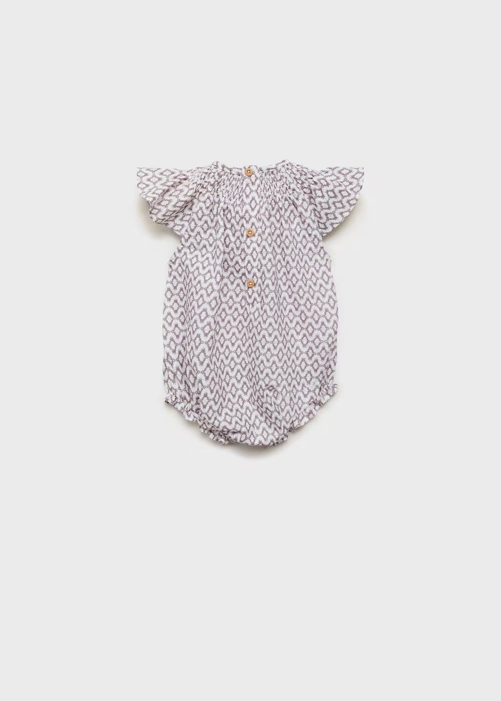 Print cotton one-piece suit