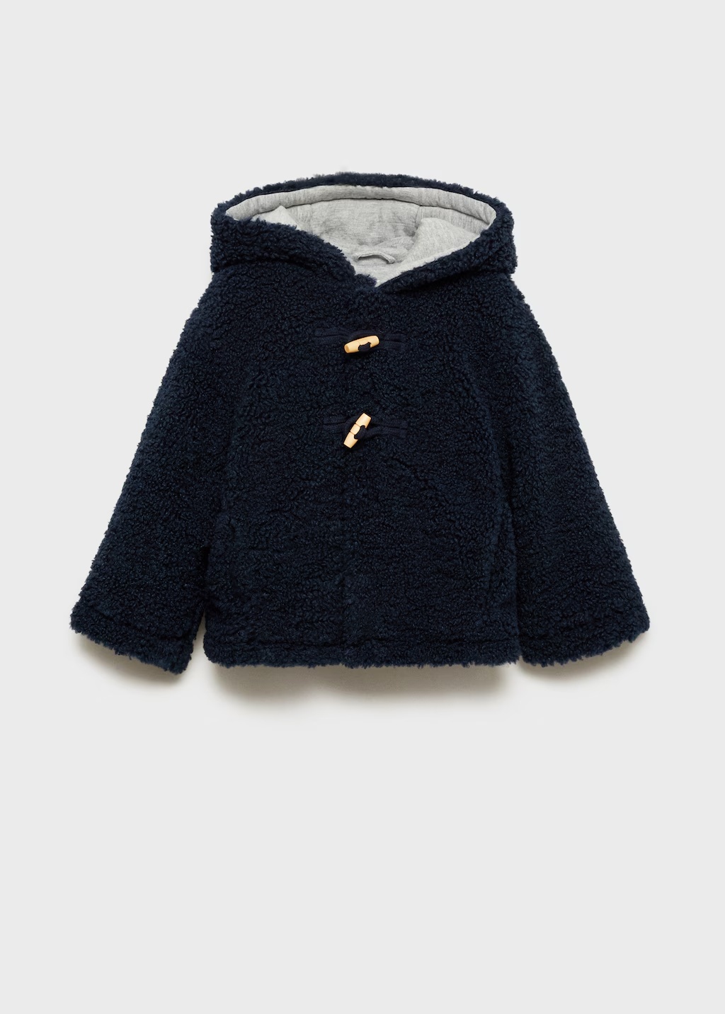 Shearling-effect hooded coat 3 Shearling-effect hooded coat