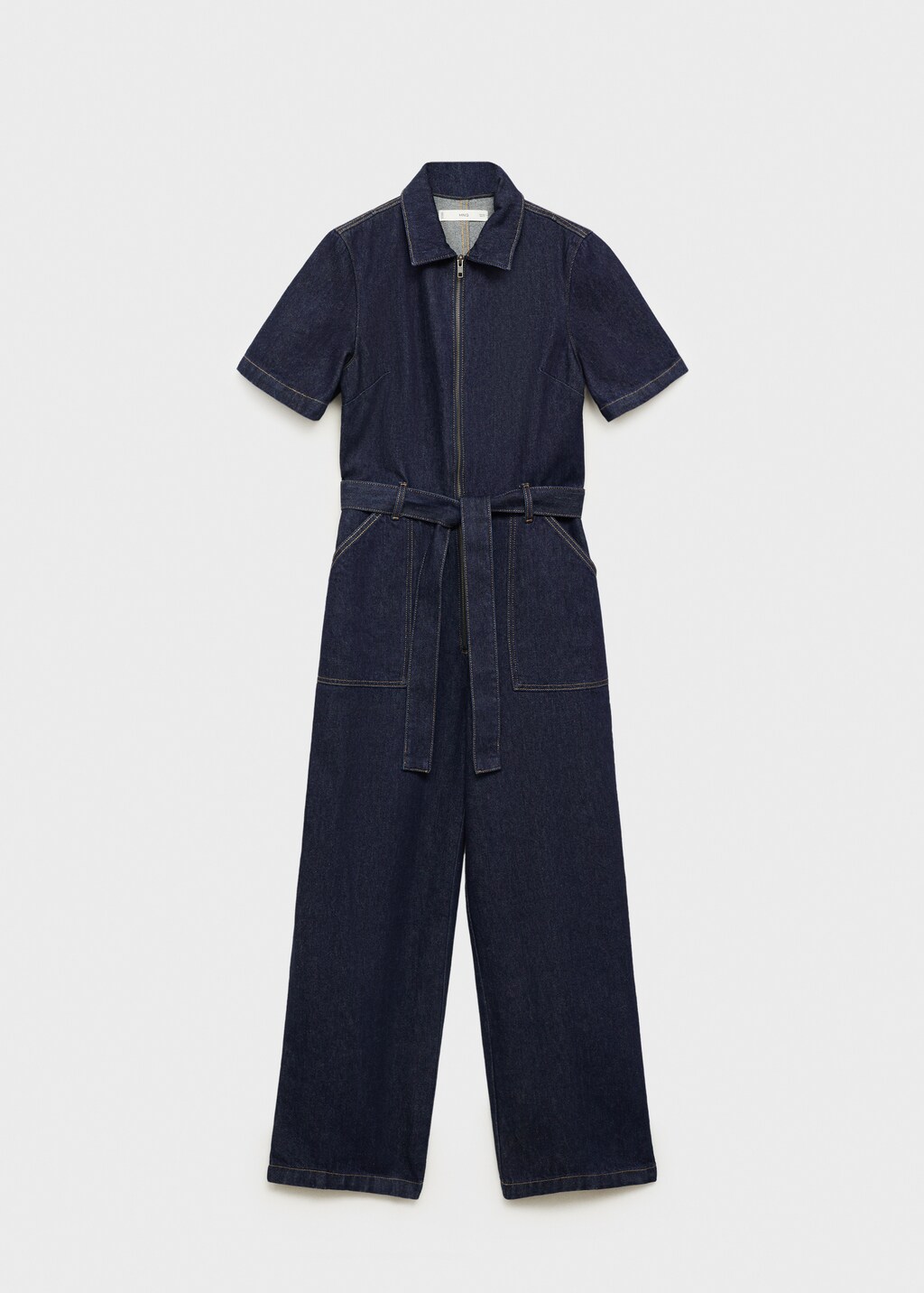 Short-sleeved denim jumpsuit 8 Short-sleeved denim jumpsuit