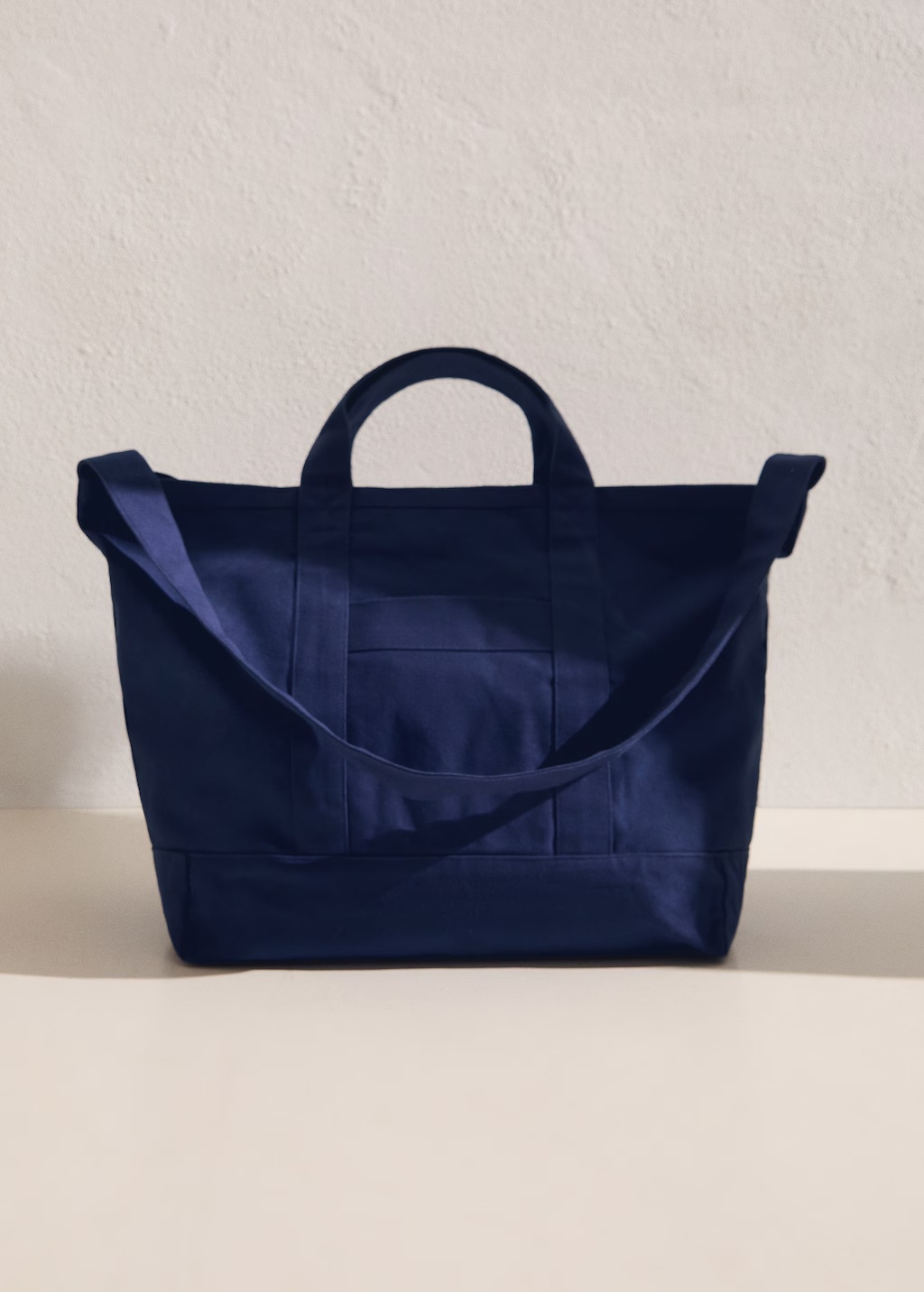 Plain cotton beach bag