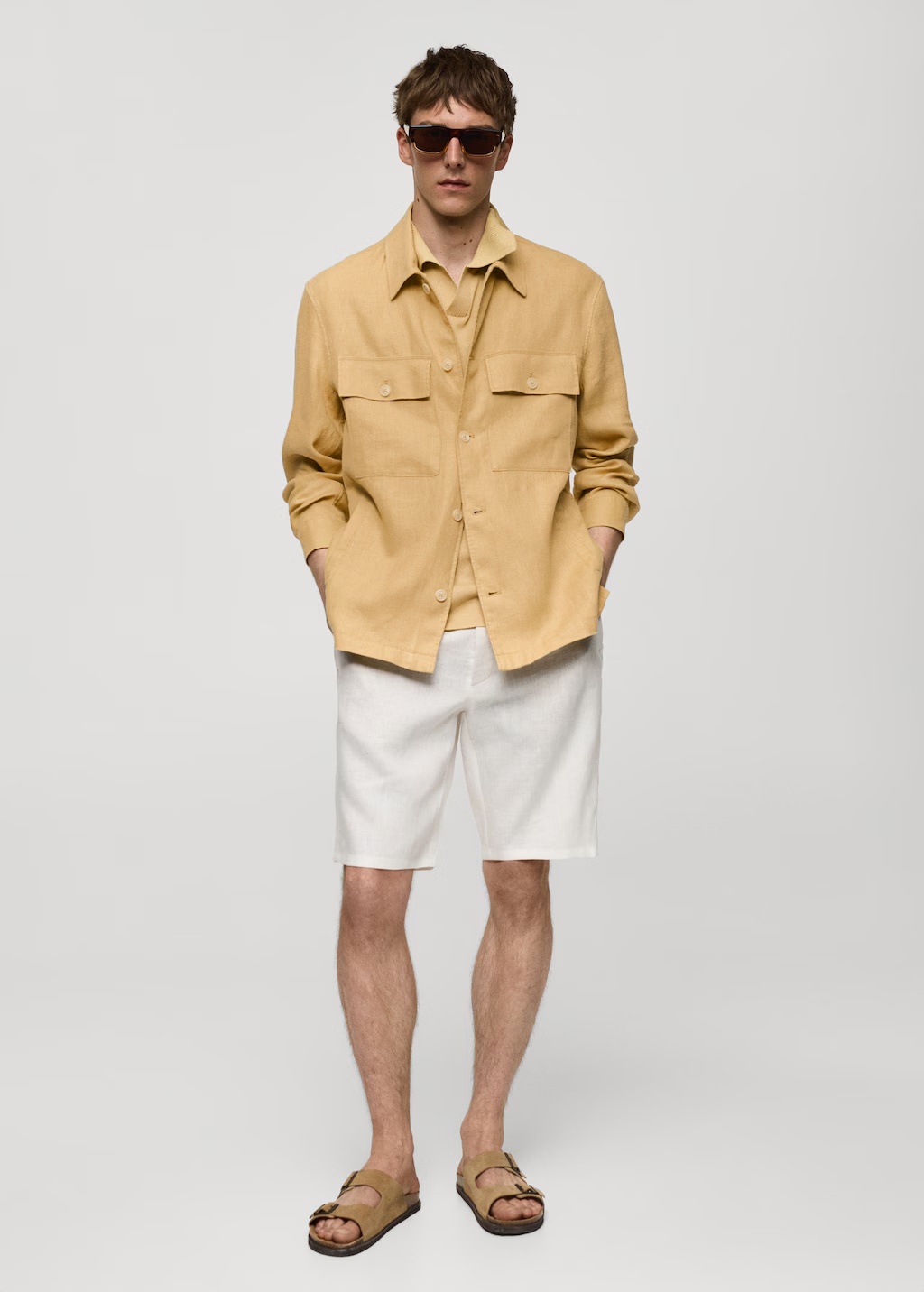 100% linen overshirt with pockets 3 100% linen overshirt with pockets