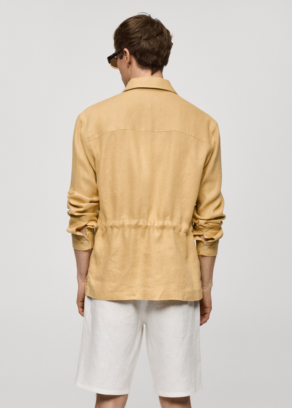 100% linen overshirt with pockets 4 100% linen overshirt with pockets