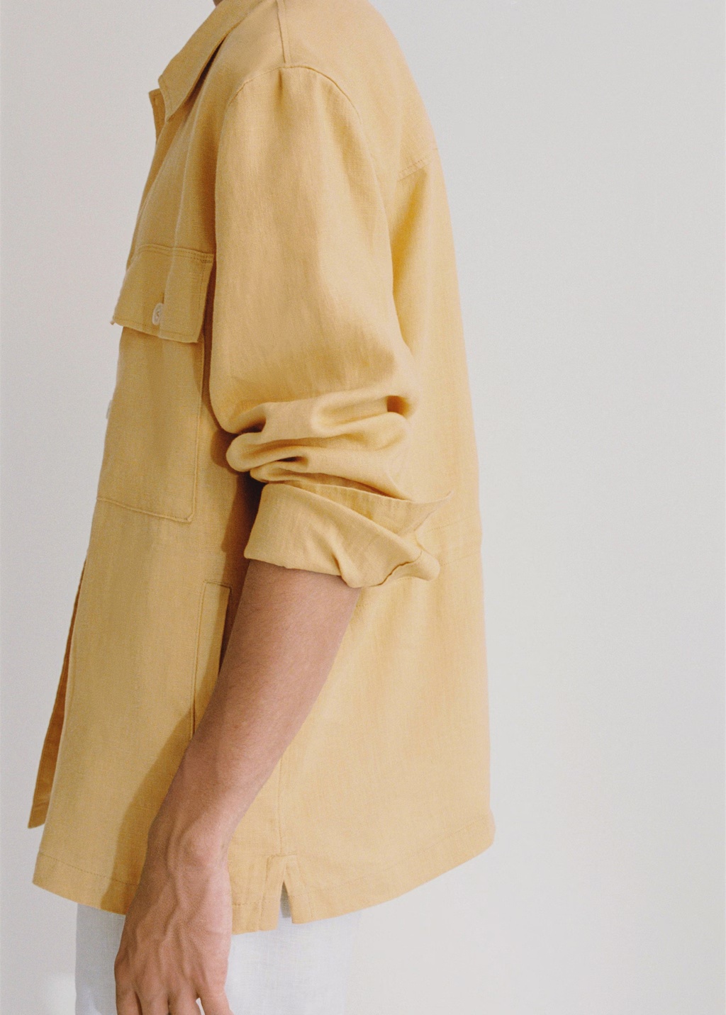 100% linen overshirt with pockets 7 100% linen overshirt with pockets