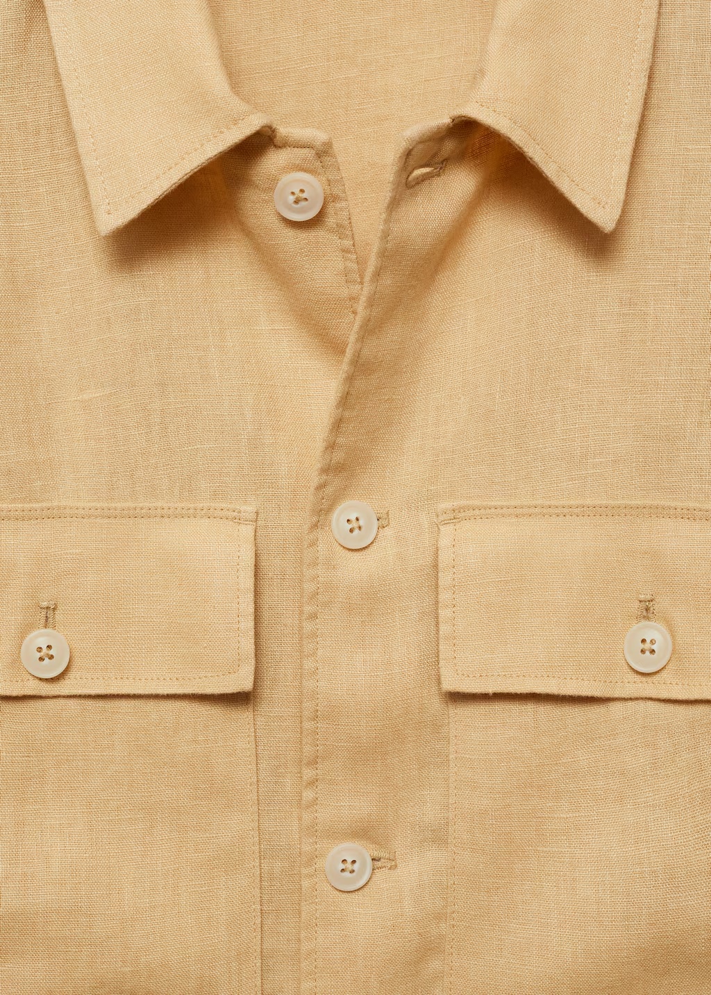 100% linen overshirt with pockets 8 100% linen overshirt with pockets