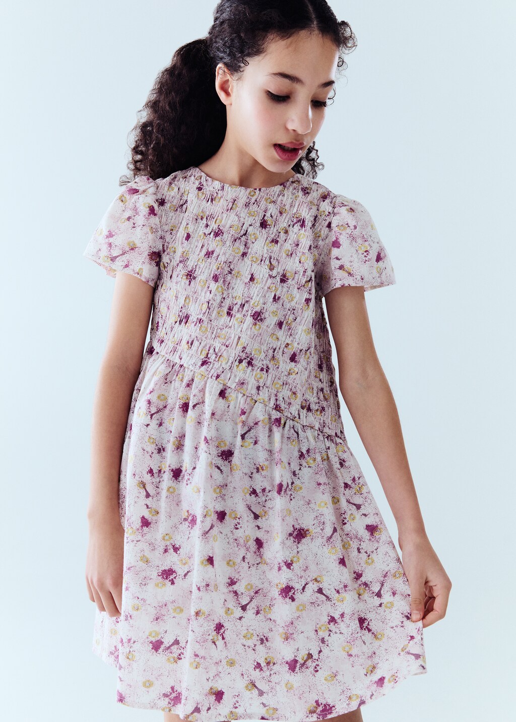 Printed short dress