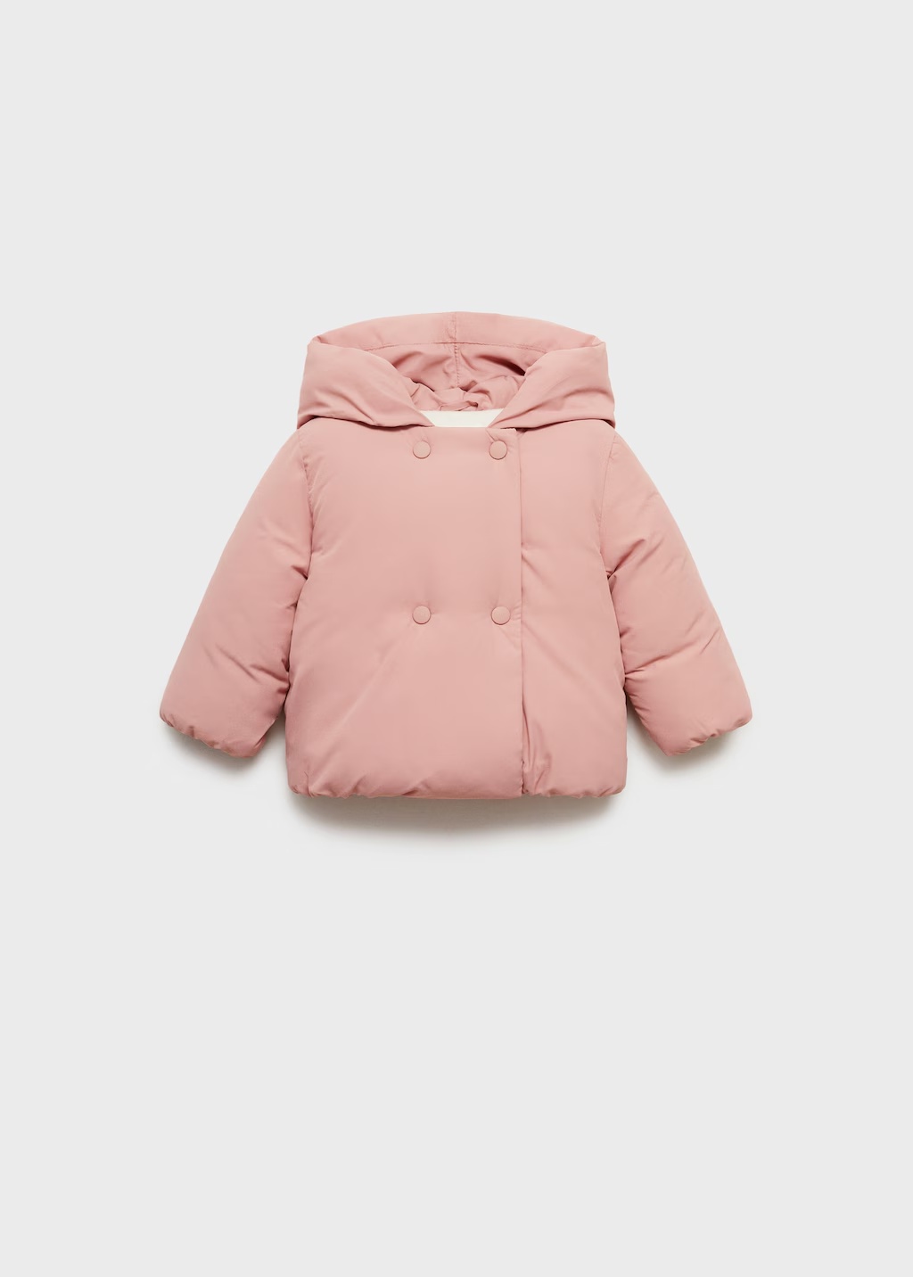 Anorak with fur-effect lining