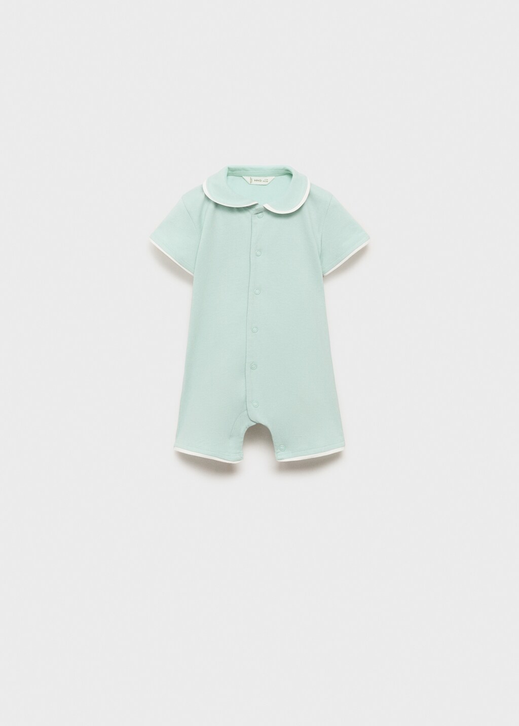 Babydoll-neck bodysuit pyjamas