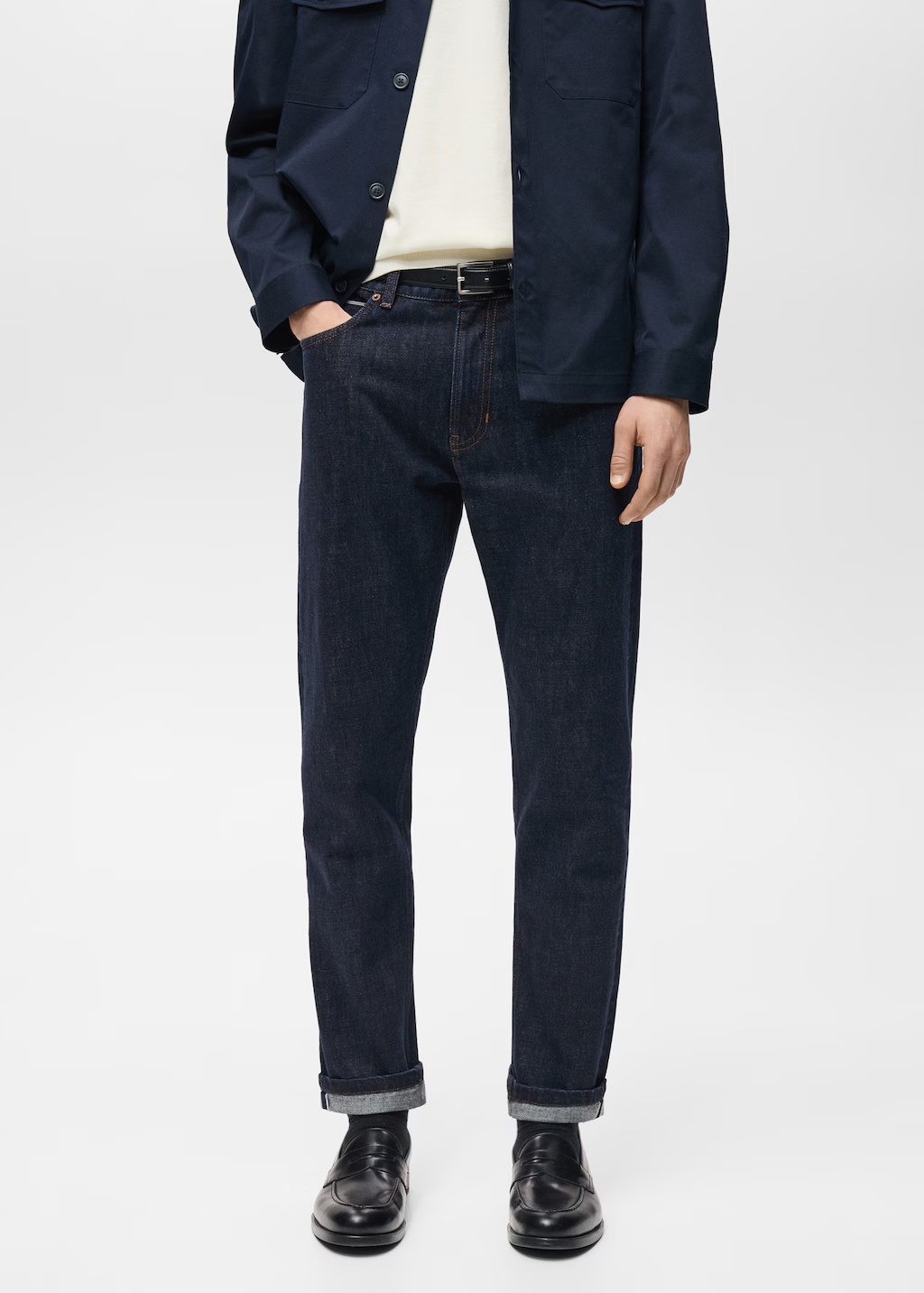 Tapered-fit selvedge jeans