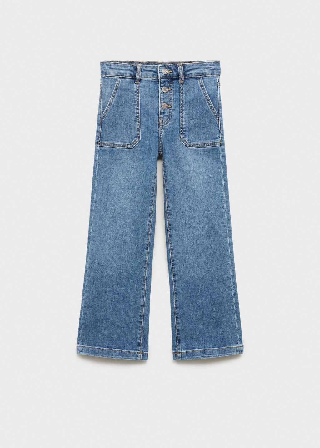 Culotte jeans with pockets