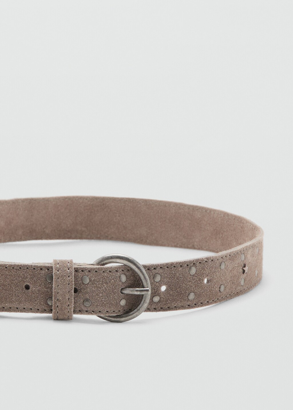 Studded leather belt