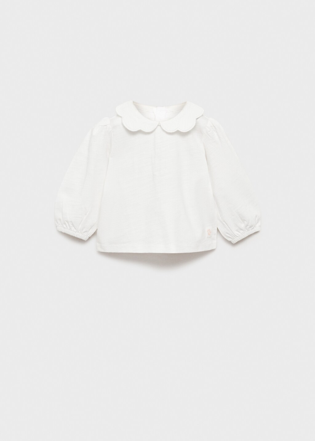 Babydoll collar cotton T-shirt