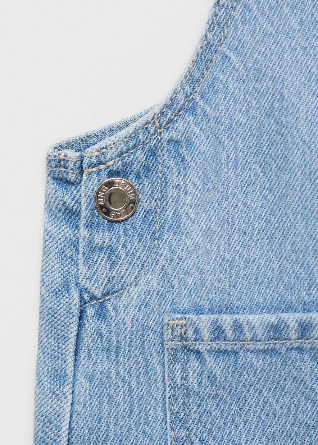 Short denim pinafore 9 Short denim pinafore