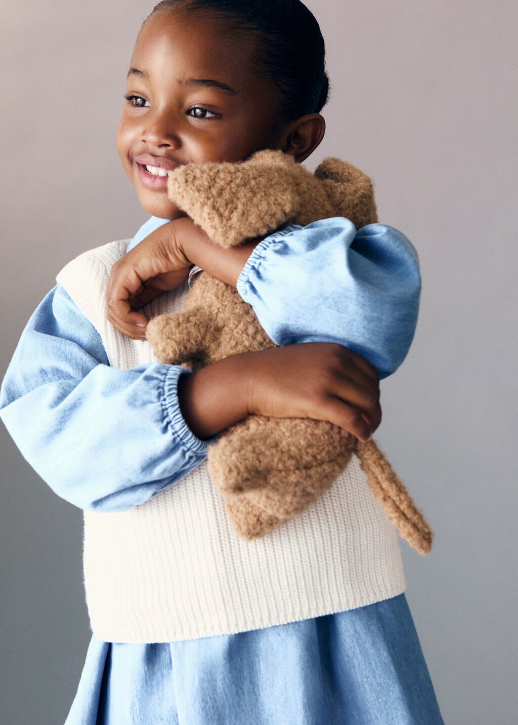 Knitted cotton gilet