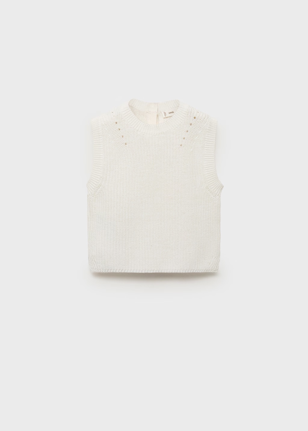 Knitted cotton gilet 4 Knitted cotton gilet