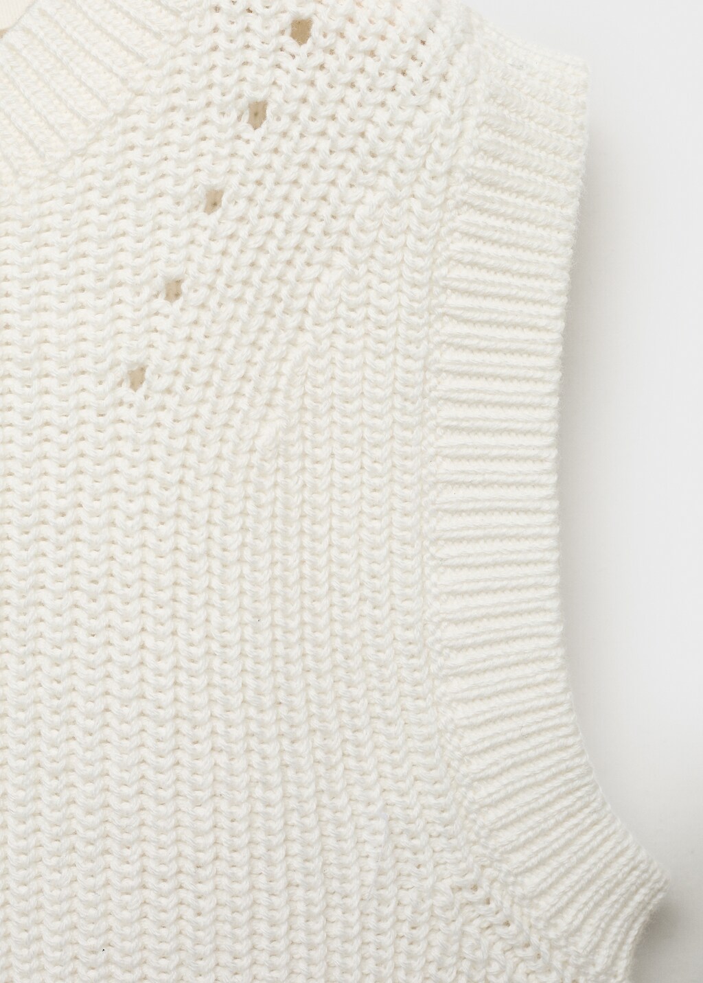 Knitted cotton gilet 5 Knitted cotton gilet