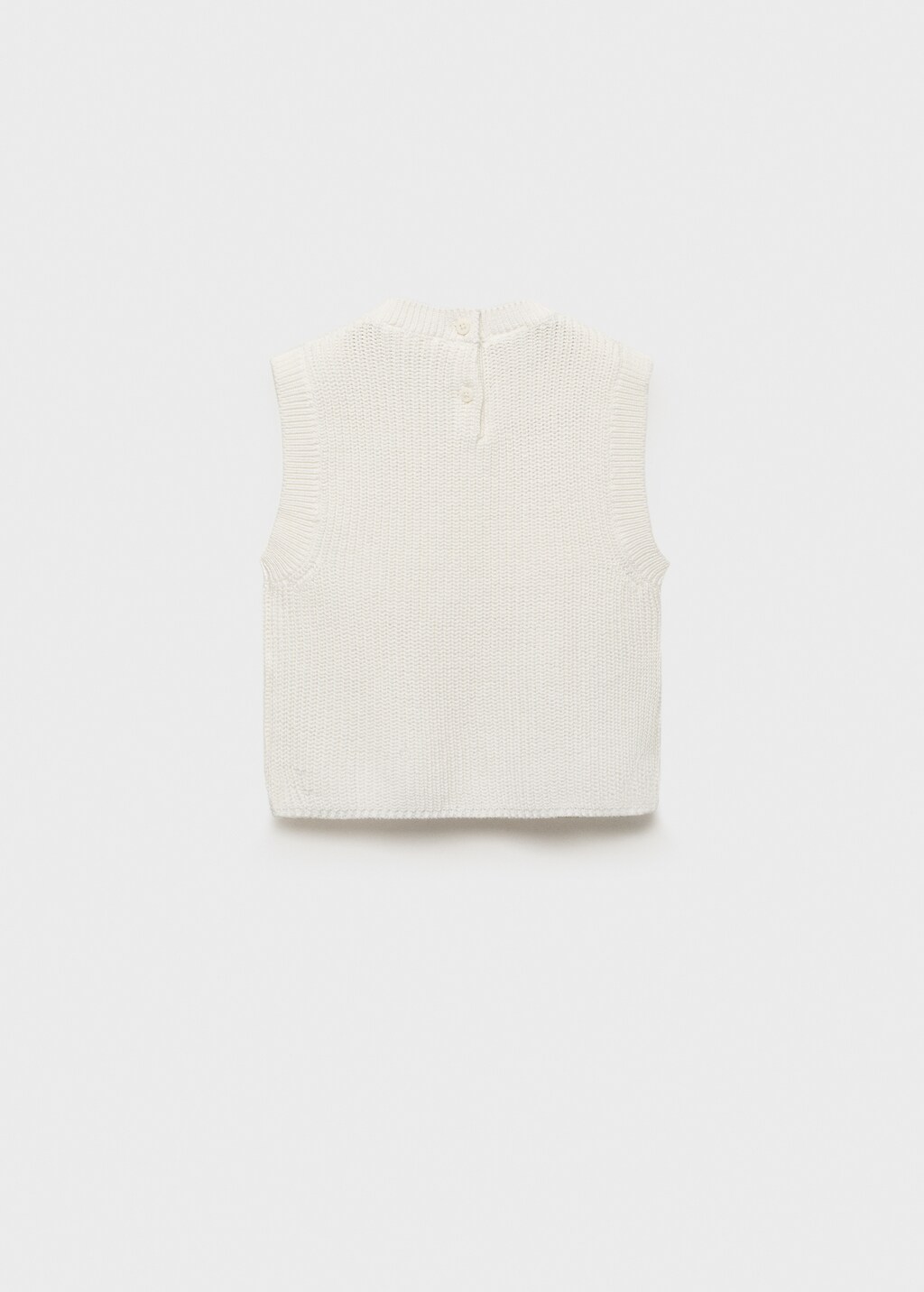 Knitted cotton gilet 6 Knitted cotton gilet