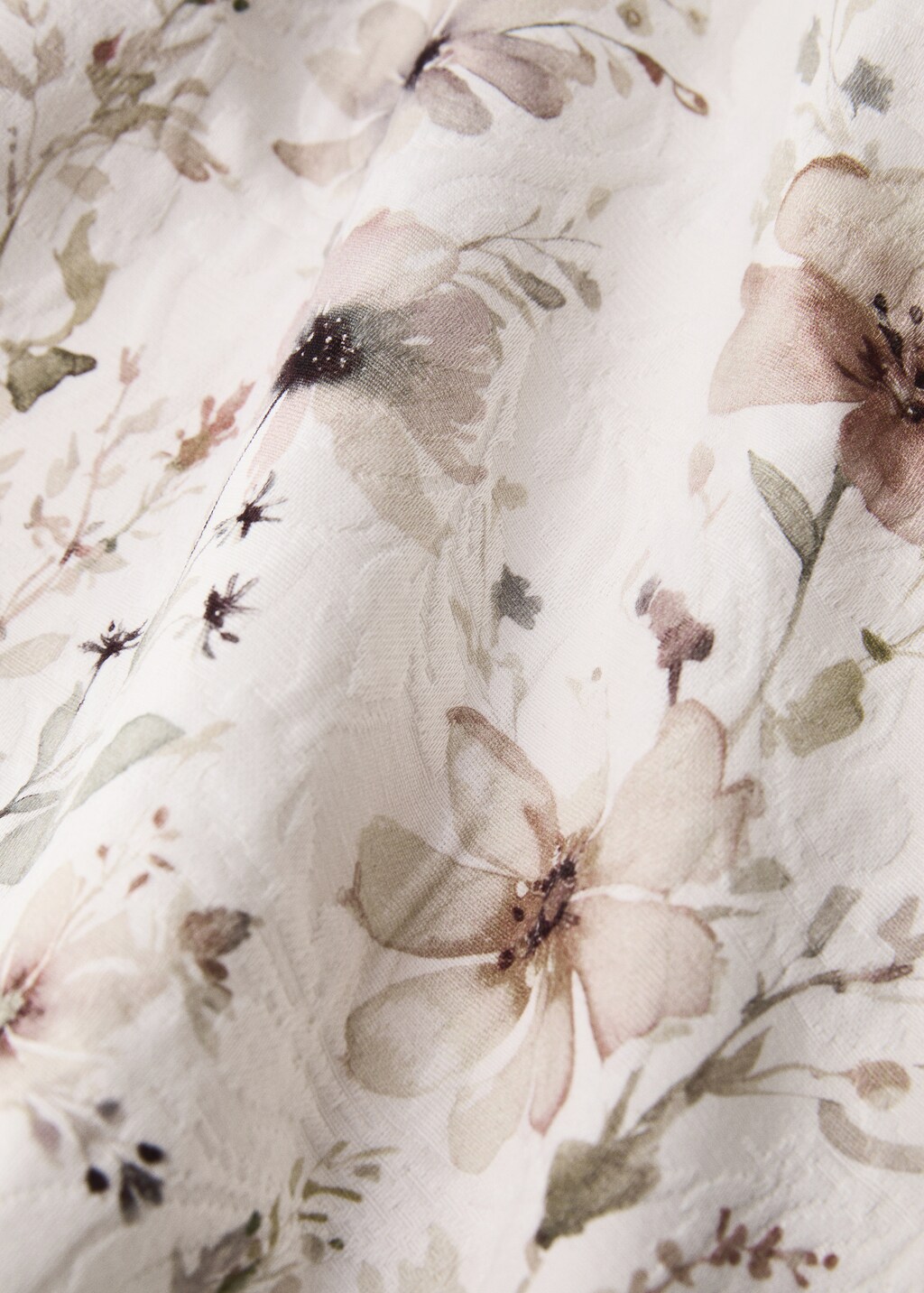 Jacquard tablecloth with mini-flower print for 2 to 4 diners 6 Jacquard tablecloth with mini-flower print for 2 to 4 diners