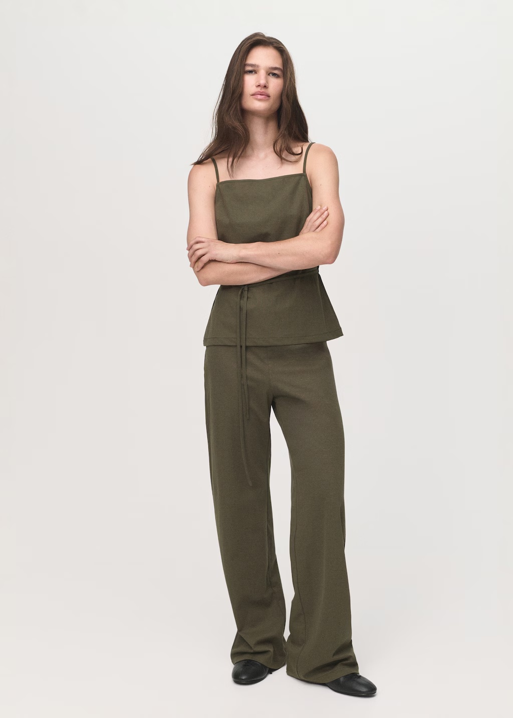 Cotton top with waist tie 3 Cotton top with waist tie