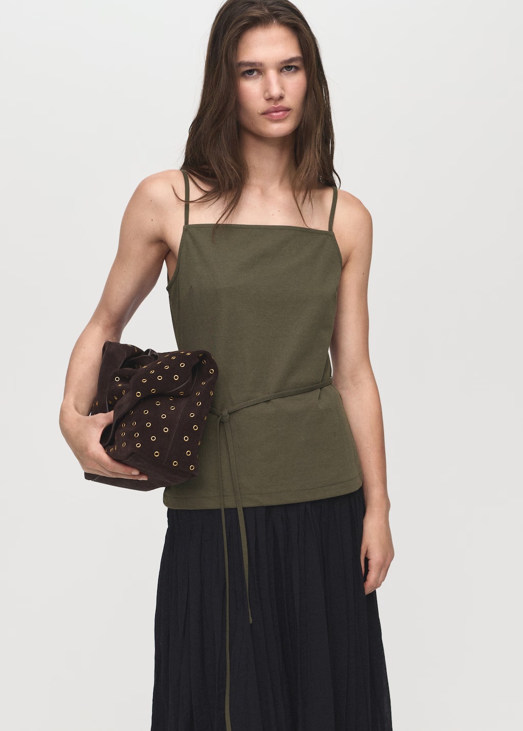 Cotton top with waist tie 6 Cotton top with waist tie