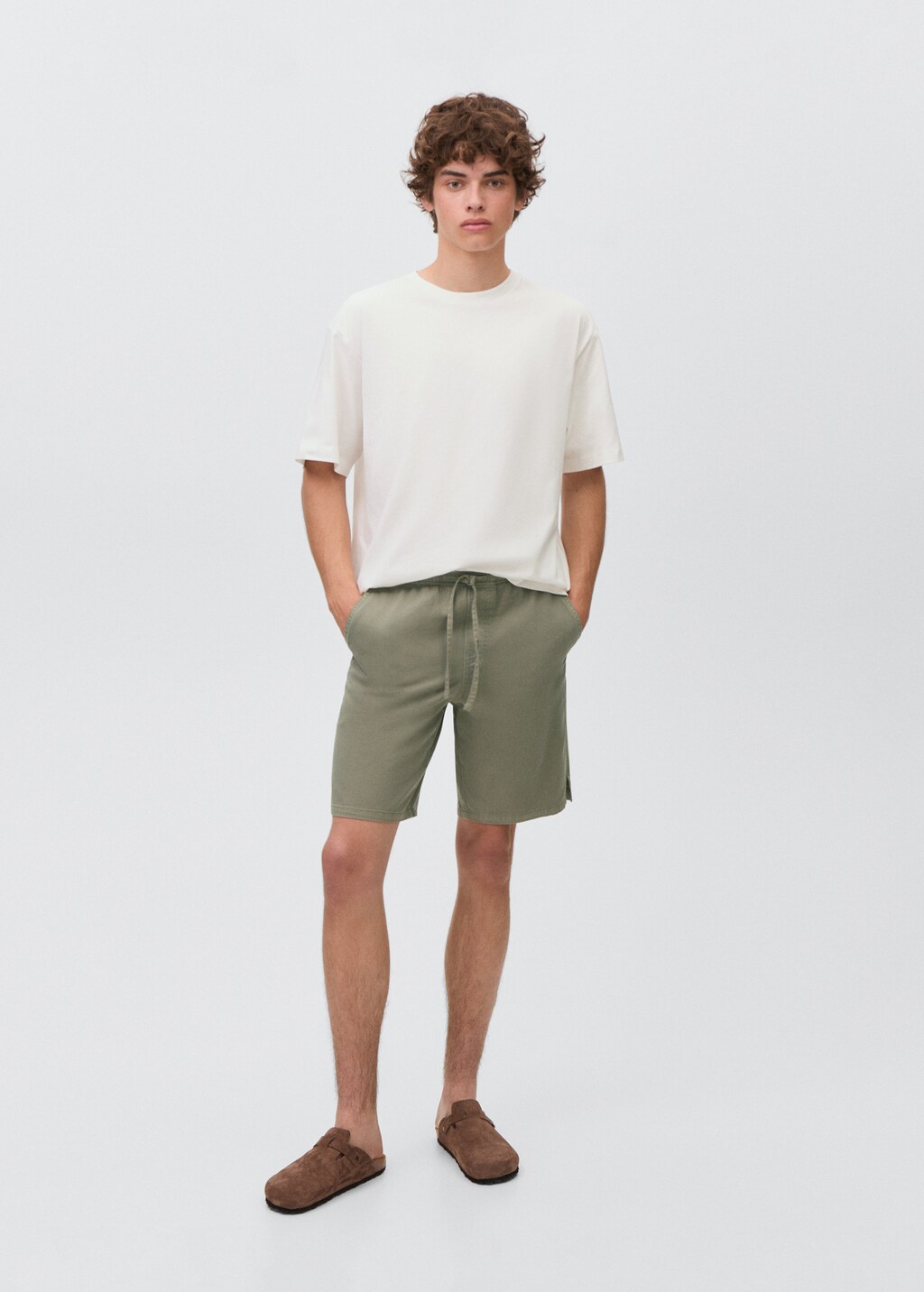 Cotton shorts with drawstring 3 Cotton shorts with drawstring