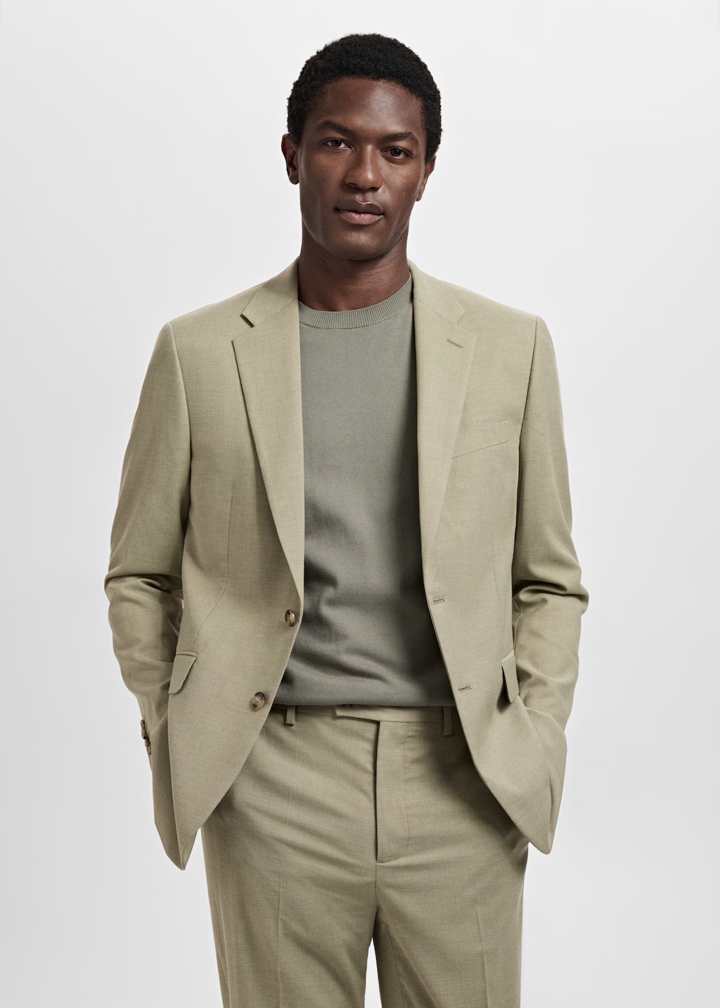 Milan slim-fit suit blazer